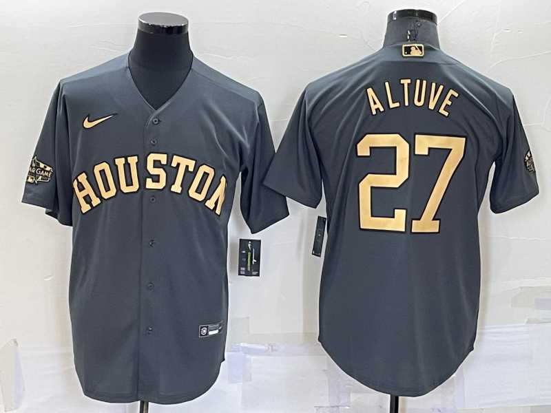 Houston Astros #27 Jose Altuve Grey 2022 All Star Stitched Cool Base Nike Jersey,We sell and wholesale Houston Astros #27 Jose Altuve Grey 2022 All Star Stitched Cool Base Nike Jersey on line form chian!